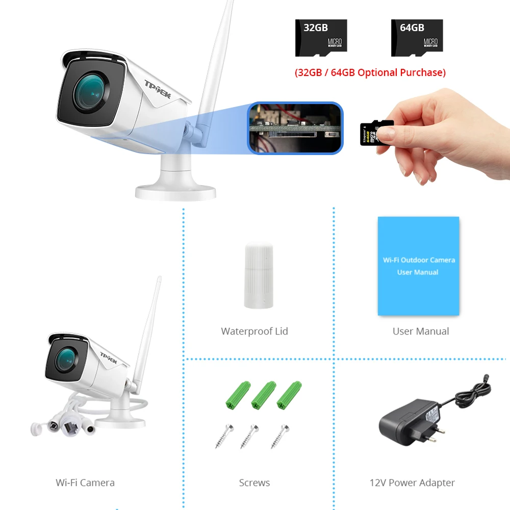 IP камера 5 Мп 2 МП Wi Fi кратный оптический зум 1080P|Камеры видеонаблюдения| |