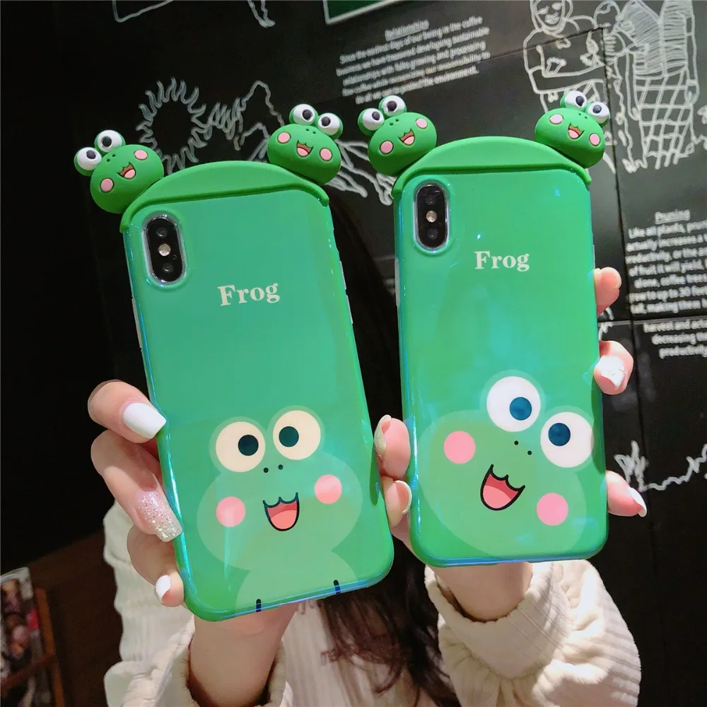 Для iPhone 11 Pro MAX футболка с рисунками из мультфильма «Улица Сезам», жабы, кролика, Розовая пантера синий свет IMD чехол для iPhone Xs XR Xs Max X 6 6s7 8 Plus