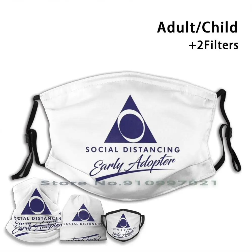 Социальное дистанцирование пионера многоразовые рот маска для лица с фильтры