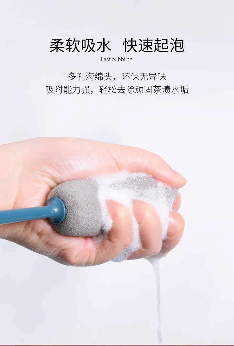 

Long Handle Cleaning Brush Sponge Brush Kitchen Cup Clean Brush Bottle Cleaner Usefull Stuff Pinceles Cleaning Supplies AC50CB