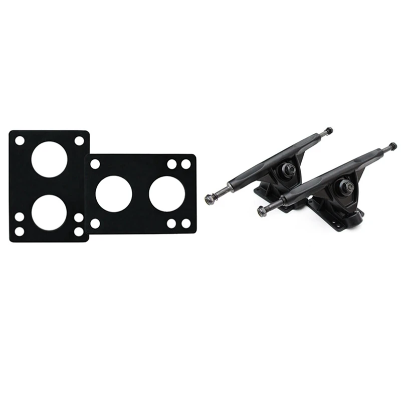 

7-дюймовый Лонгборд, грузовик, скейтборд для плоского моста с 1 парой, резиновая прокладка 12 мм