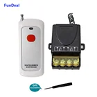 Беспроводной радиочастотный пульт дистанционного управления, 433 мгц, 110 в переменного тока, 220 в, 30 а, 1 канал, релейный приемник, большой радиус действия, сделай сам, управление светильниксветодиодомвентиляторомводяным насосом