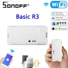 Sonoff Basic R3 Wi-Fi переключатель DIY беспроводной пульт дистанционного управления Domotica Light интеллектуальное реле для домашней автоматизации модуль контроллера Совместимость с Alexa