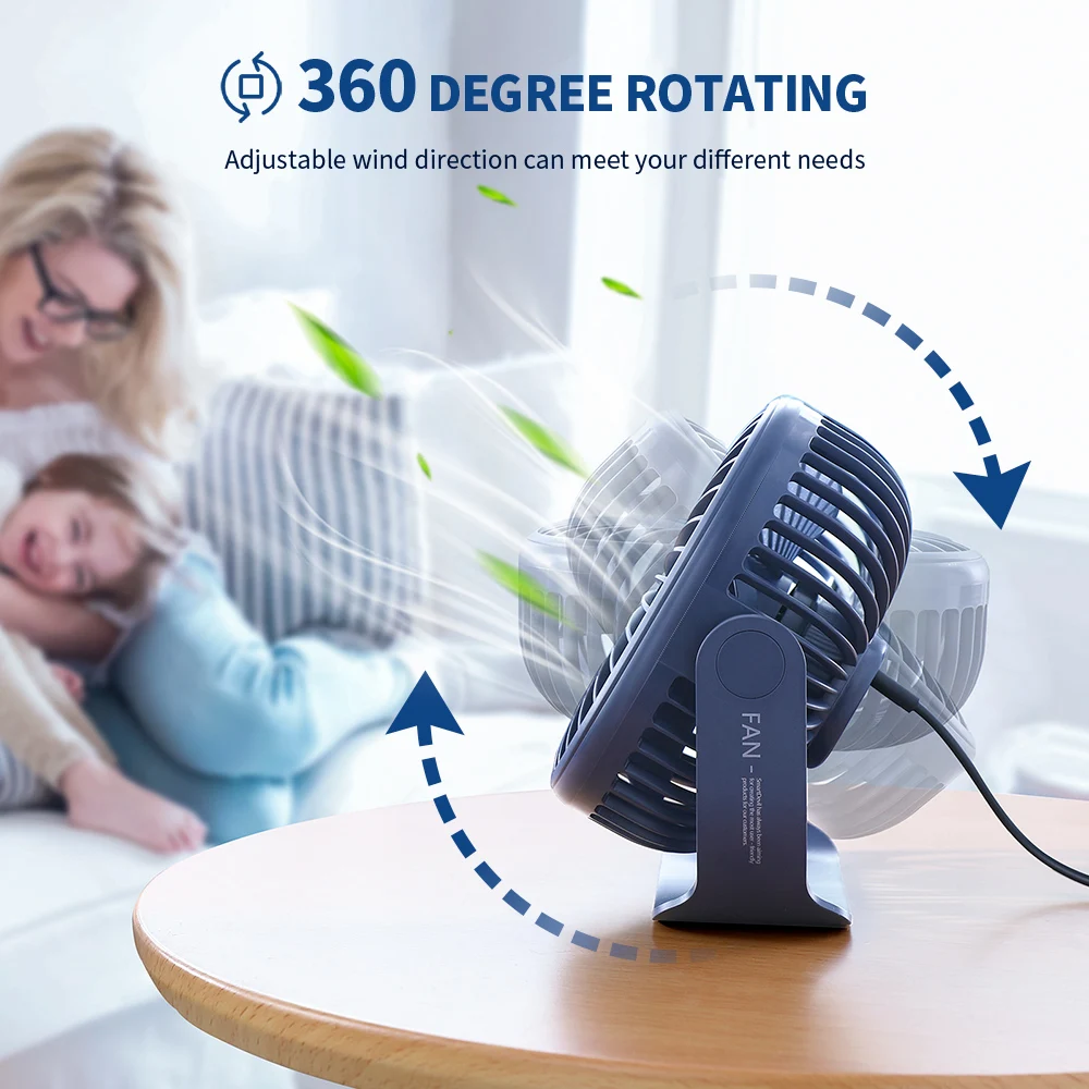 smartdevil portable dc 5v small desk usb cooler cooling fan 3 speed usb mini fans operation super mute silent for pc power bank free global shipping