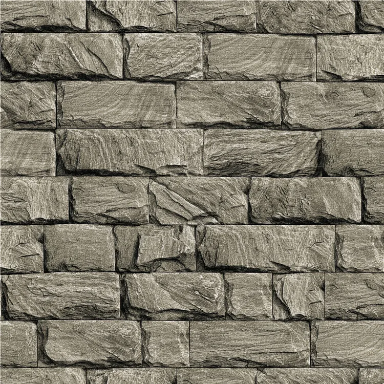 

Рулон бумаги для стен, винтажная объемная бумага с текстурой серого камня для очистки стен и приклеивания, в деревенском стиле, для гостиной...