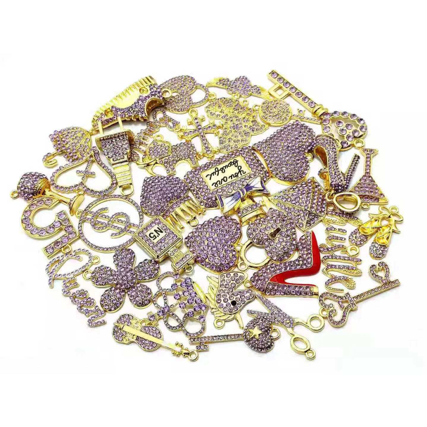 

35Pcs Mixed Delicate Girls Charms Fit For Women'S Diy Jewelry Accessories N12