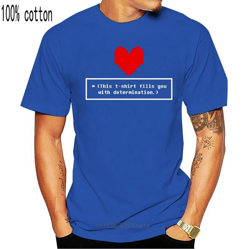 

New This T-Shirt Fills You With Determination - Funny Joke Undertale Sans Mens Top Men T Shirt Great Quality Funny Man Cotton