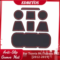 for toyota 86 and subaru brz gt86 ft86 scion fr s 2012 2018 2019 gate slot pad for interior accessories mat cup door groove mat