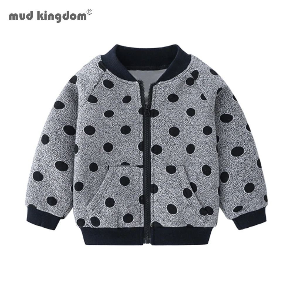

Mudkingdom Boys Jackets Long Sleeve Autumn Winter Fashion Print 2 to 6 Years Boys Warm Outerwear for Kids Casual Coats Clothes