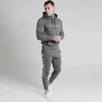 new sets men sportswear tracksuit autumn winter sik silk sets hoodies sweatshirts casual joggers pants sweatpants track suit men