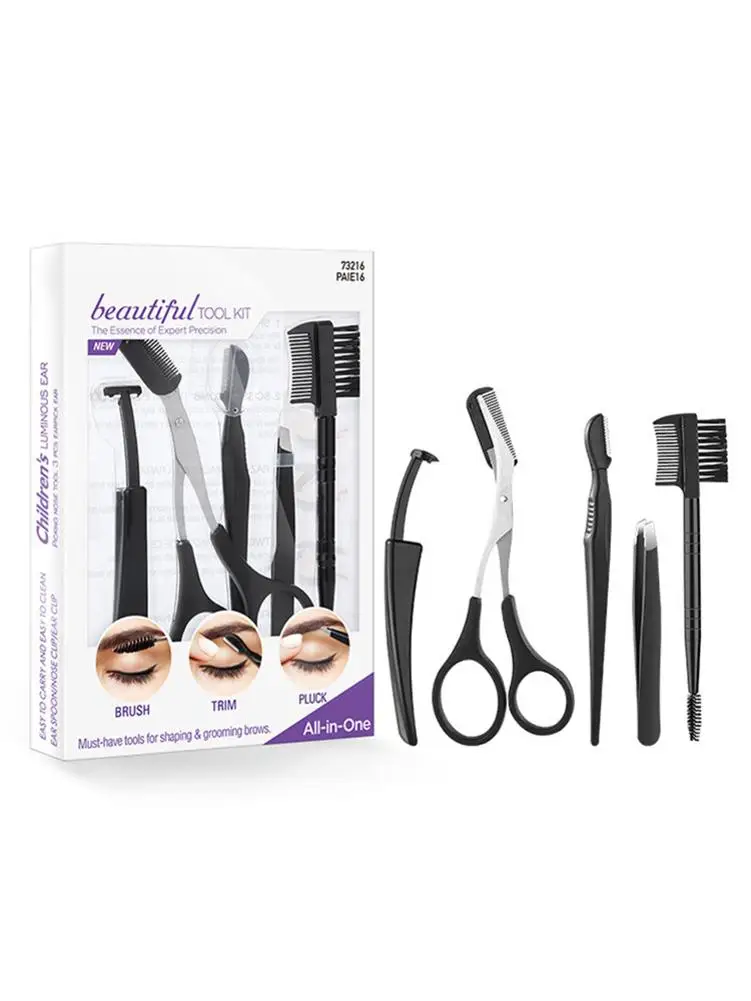 5 шт. косметический набор для бровей портативный стереоскопический уход за кожей