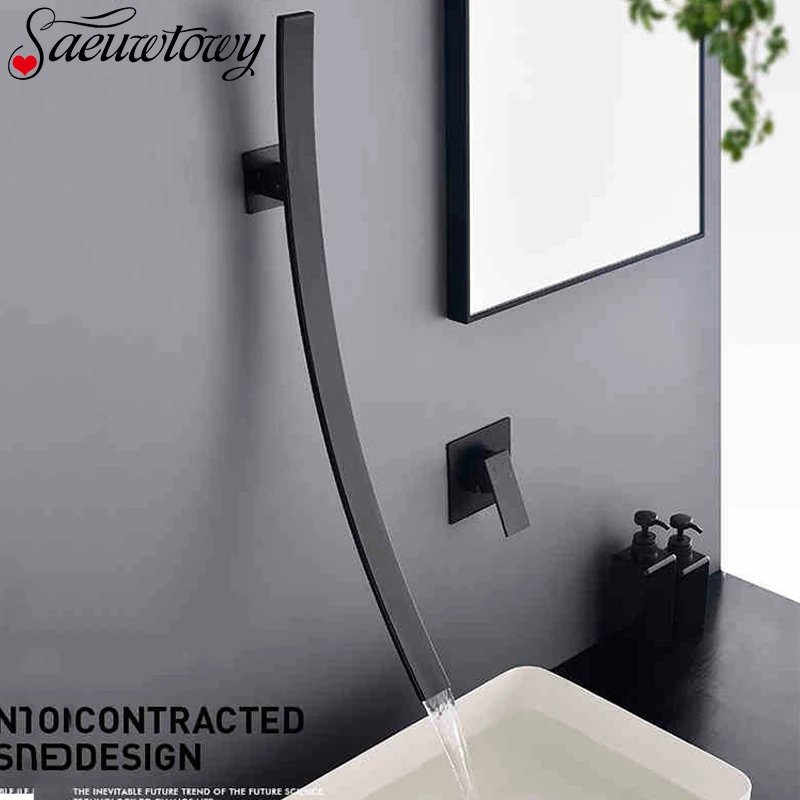 Смеситель для раковины настенный 70 см водопад|Смесители бассейна| |