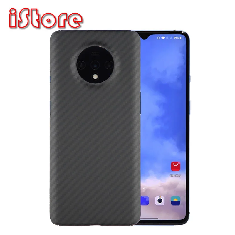Арамидные волокна Материал чехол для телефона OnePlus 7T тонкий и светильник