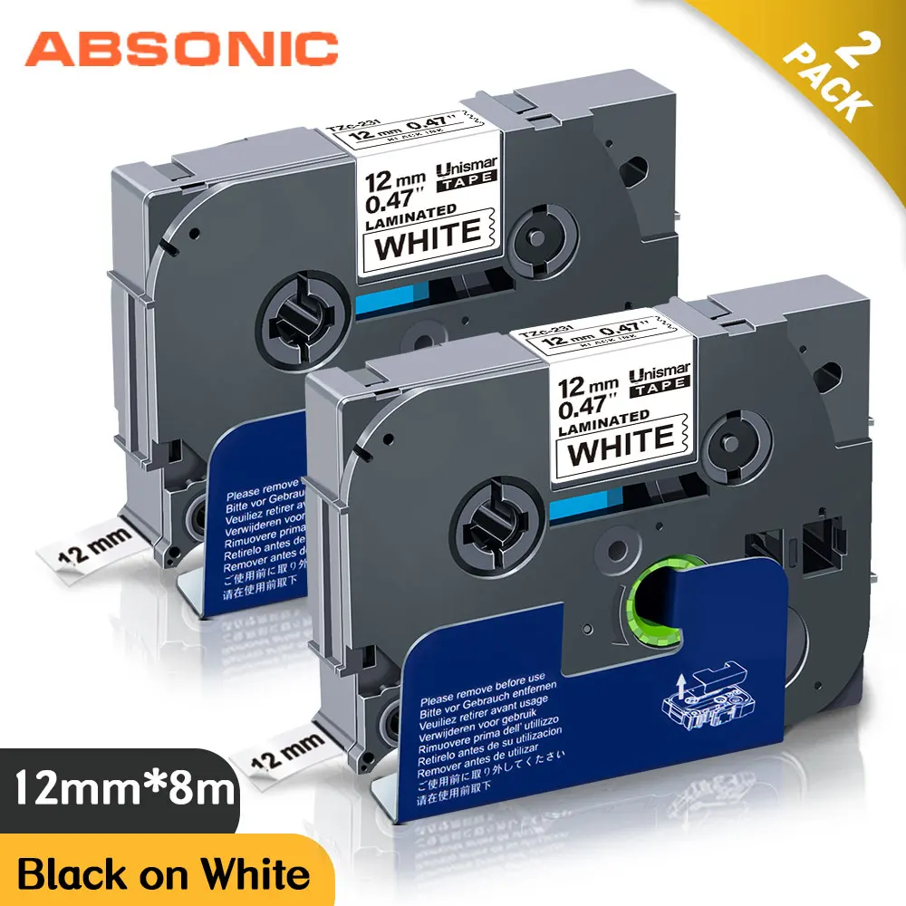 Картриджи Absonic 2PK для машинной машинки Brother P touch с картриджем печати на машинке