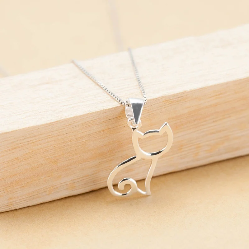 

Delysia King Hollow Cat Clavicle Necklace