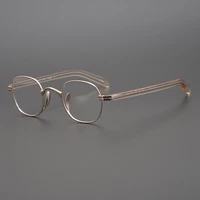 japan pure titanium men glasses frames square myopia optical prescription eyeglasses frames women reading retro eyewear frame
