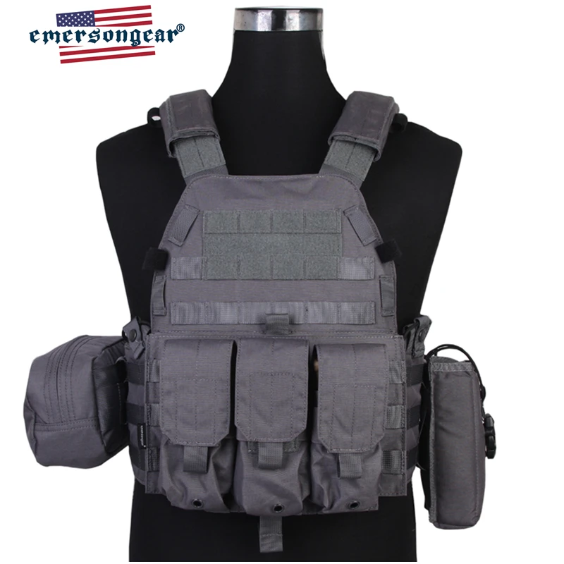 Emerson gear Body Armor LBT6094A стильная тактическая жилетка с пластиной переноска 3 мешочками