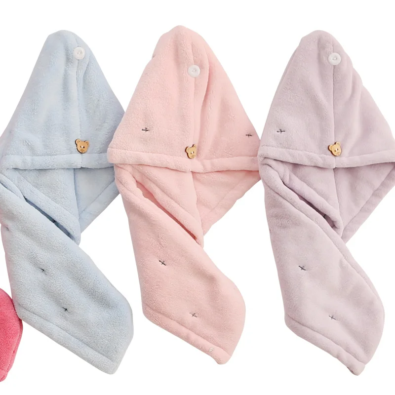 

Quick-drying towel Dry hair cap Absorbent cap Quick dry hair cap Fast hair capDouble-layer oversized