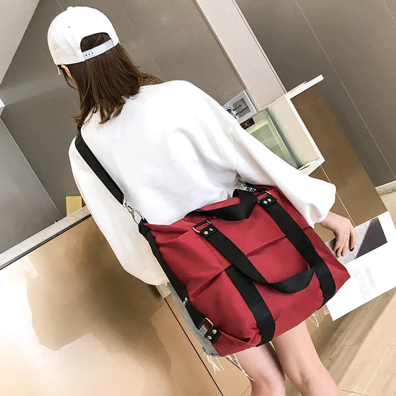 2019New многоцветная нейлоновая сумка на одно плечо большого размера Женская