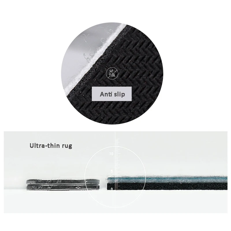 

Ultra-thin Bathroom Rug Nordic Felt Funny Carpet Area Rugs Bath Room Rug Kitchen Floor Mats Doormat Chic Home Office Decor