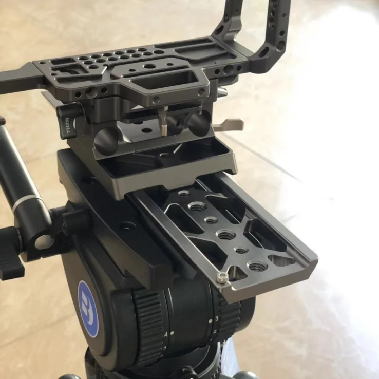 BEILATE 10 дюймов легкий клинообразной плиты для TILTA BMPCC4K/6K A7S2 A7S3 FX6 ZCAM S1H Камера Rig LWS