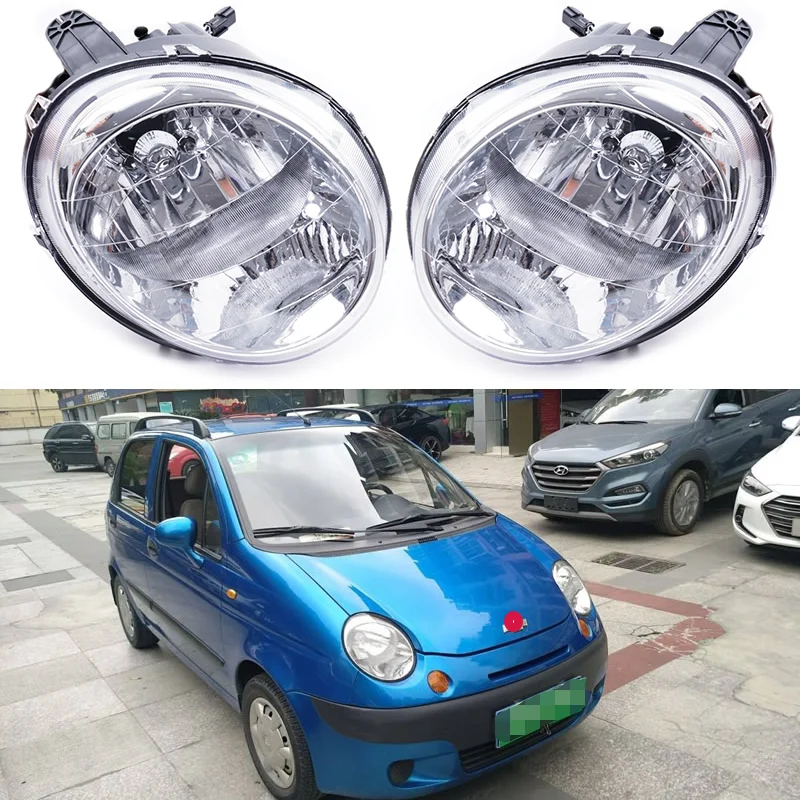 Car halogen headlights for Chevrolet Spark headlight assembly 2004-2010 high beam turn signal low beam night running light