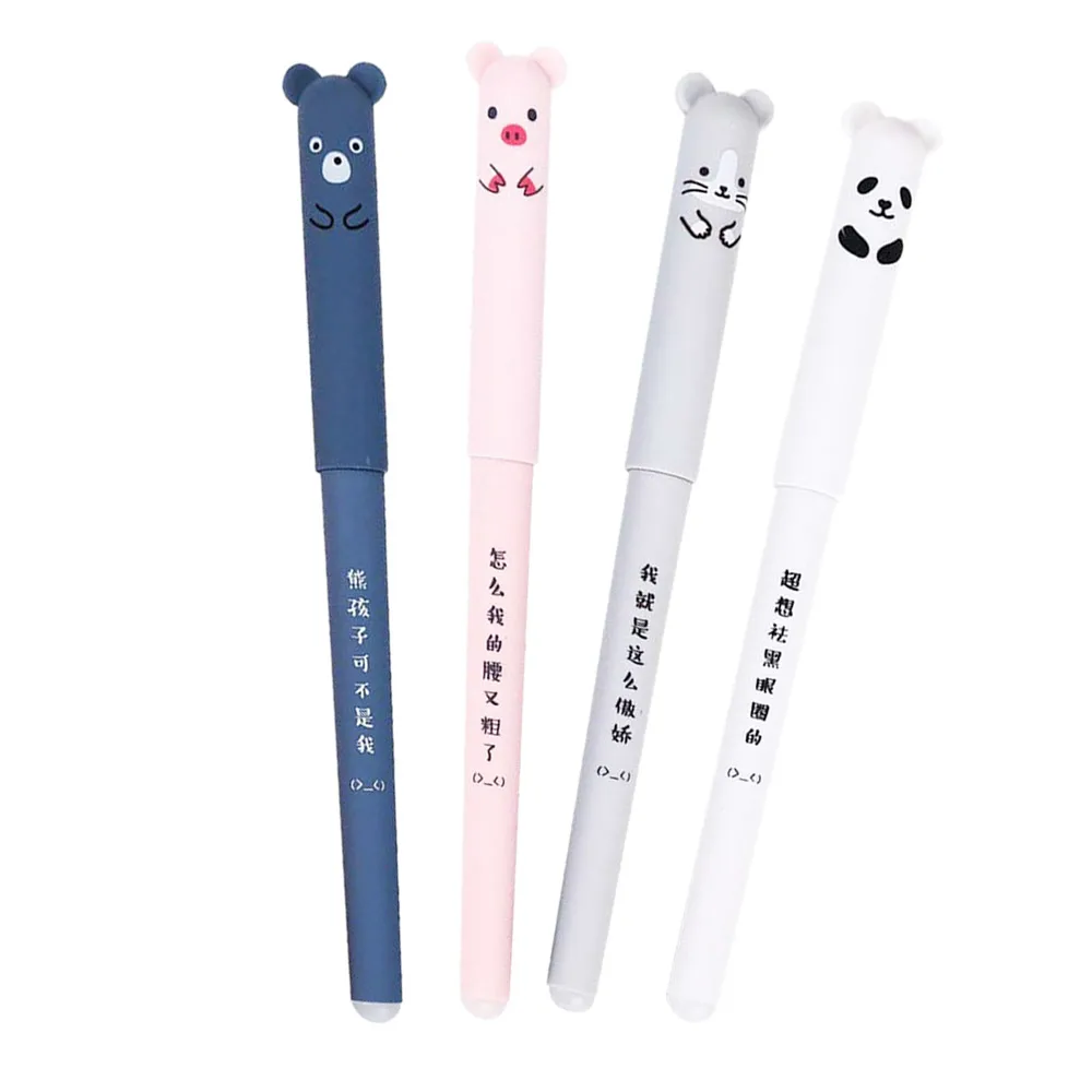 Стираемая ручка 0 35 мм с мультяшными животными милая панда кошка волшебные ручки