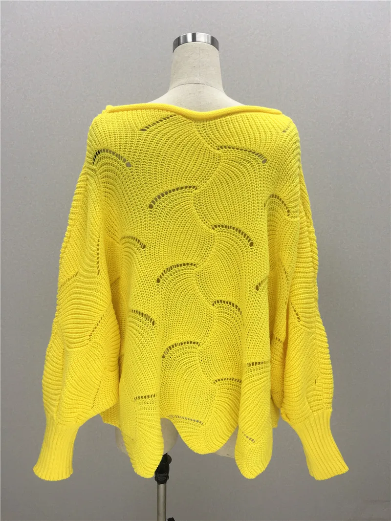 

Sweater Dres Round Neck Sweater Pullover Autumn Loose Solid Colo