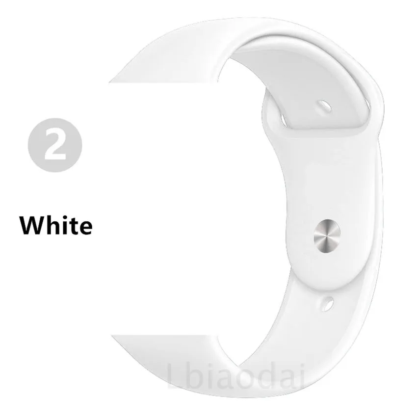 Ремешок для apple watch, ремешок для apple watch 5, 4, 3, iwatch, ремешок 42 мм, 44 мм, 38 мм, 40 мм, браслет Correa, силиконовый ремешок для часов, ремень, аксессуары - Цвет ремешка: white 11