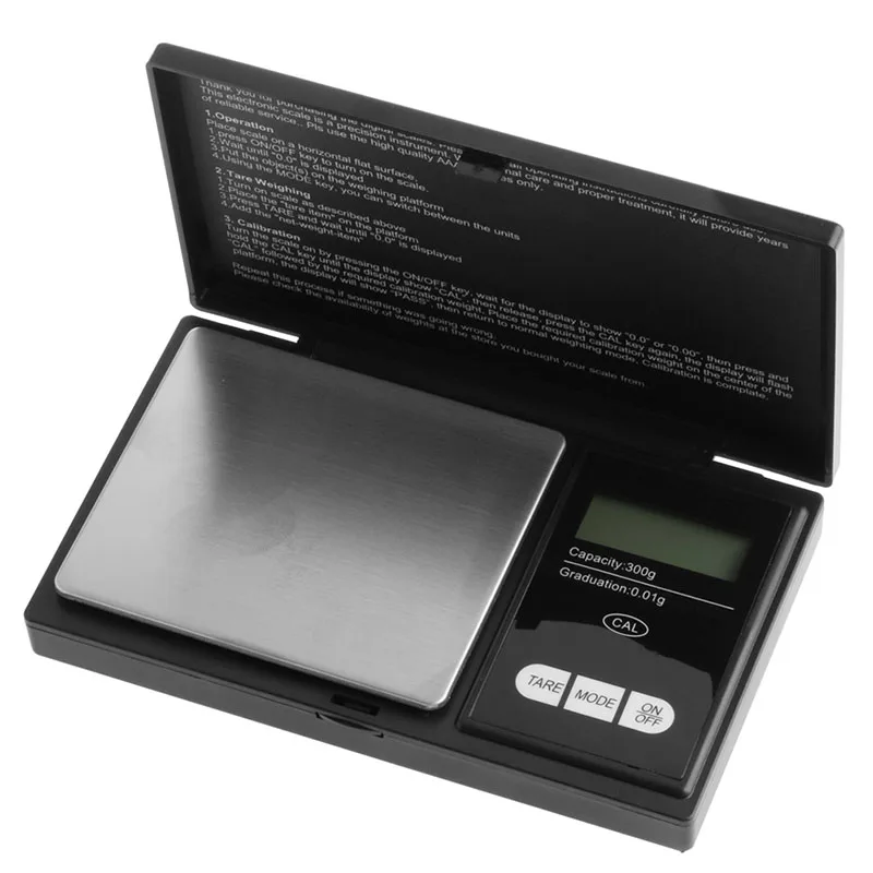

Mini Digital Scale 300g/0.01g LCD Electronic Gold Jewelry Pocket Gram Weight New Dropshipping