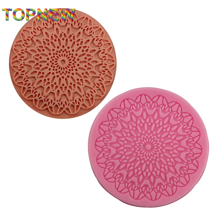 Силиконовая модель торта с кружевом помадка резак для печенья украшение