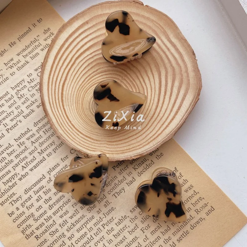 

Зажим для волос Love, японская мода, зажим для волос средней ацетатной пластины, украшение для волос, женский зажим для волос, зажим для волос