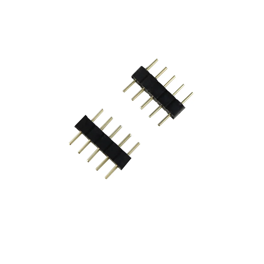 10PCS 4Pin RGB / 5Pin RGBW LED Strip Connector RGBWW 5/4 Pin Needle Male type Double For 5050 3528 | Обустройство дома
