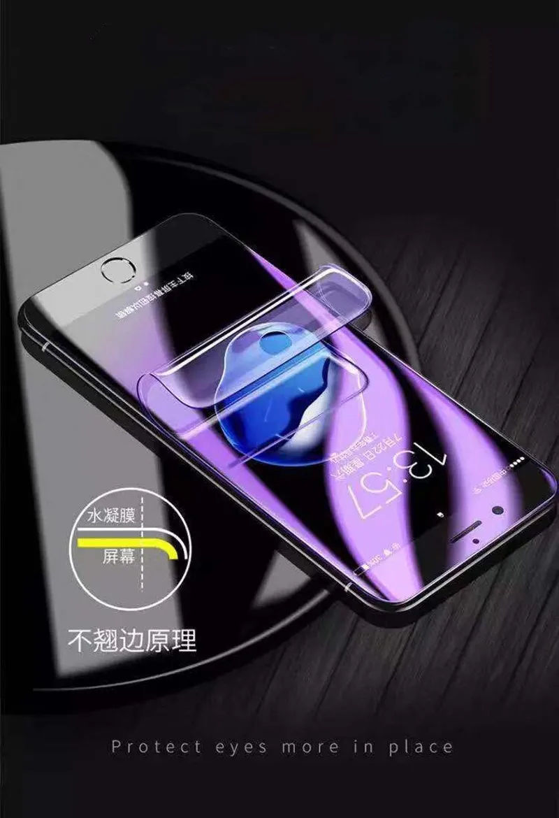 

Мягкая Гидрогелевая пленка для iphone 7, 8 plus, 6, 6s plus, x, xs max, xr, 11 pro, 100 шт., с защитой от синего цвета