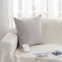 18x18 grey simple style super soft pillows car sofa cushion cover pillowcases throw pillow