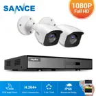 Камера Наружного видеонаблюдения SANNCE, 24 шт., инфракрасная камера безопасности, 4 канала, DVR, 2 Мп, 1080P, TVI, 1280TVL