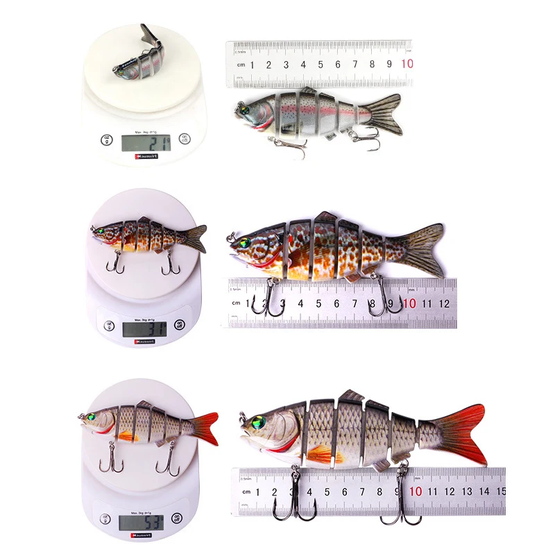 1 шт. многосекционная приманка шарнирная плавающая воблеры искусственная