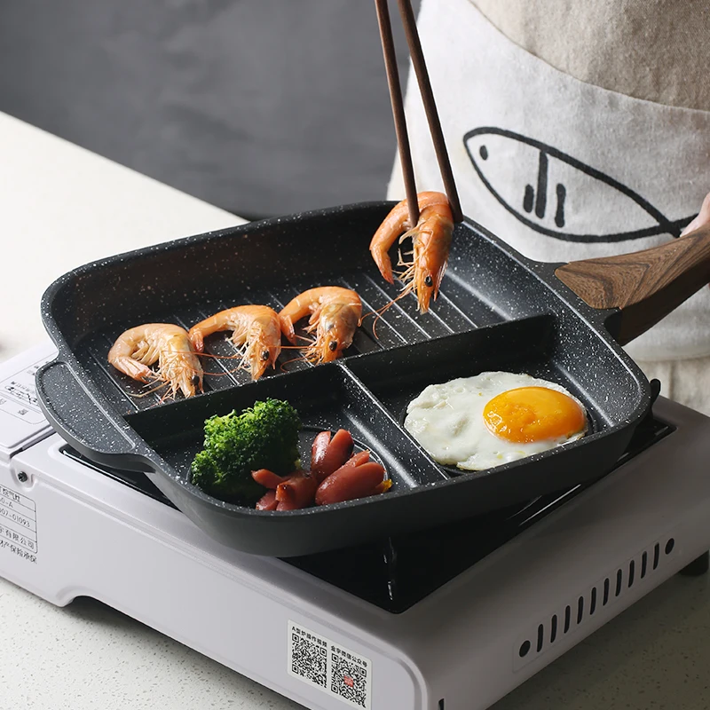

High Quality Steak Pan Multifunction Non Stick Pan Home Fried Eggs Cookware Maifanshi Saucepan General Purpose Induction Cooker