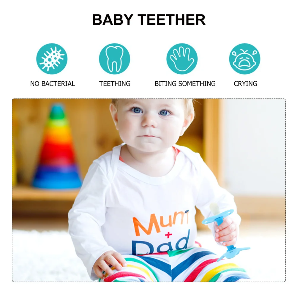 

1Pc Silicone Teether Durable Soothing Teething Baby Molar Tool Molar Rod