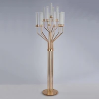 acrylic candelabras 160 cm height 13 heads candle holders luxury wedding table centerpiece candlesticks home decoration