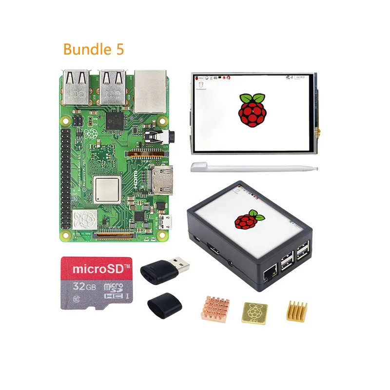 

Raspberry Pi 3 Model B+ 3.5 inch Touchscreen LCD + ABS Case + 32GB SD Card + 3A Power Adapter + Heatsinks + HDMI for RPI 3B Plus