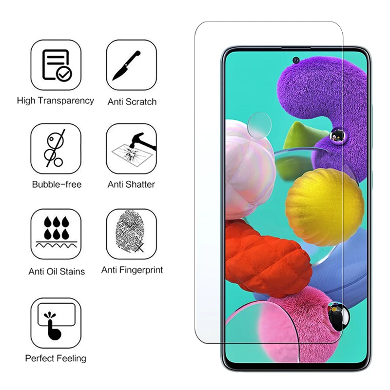 Protective Glass For Samsung Galaxy A50 A30 A20e M21 A40 A12 A31 A10 A41 A 51 Sansung Screen Protector A71 A51 | Мобильные телефоны