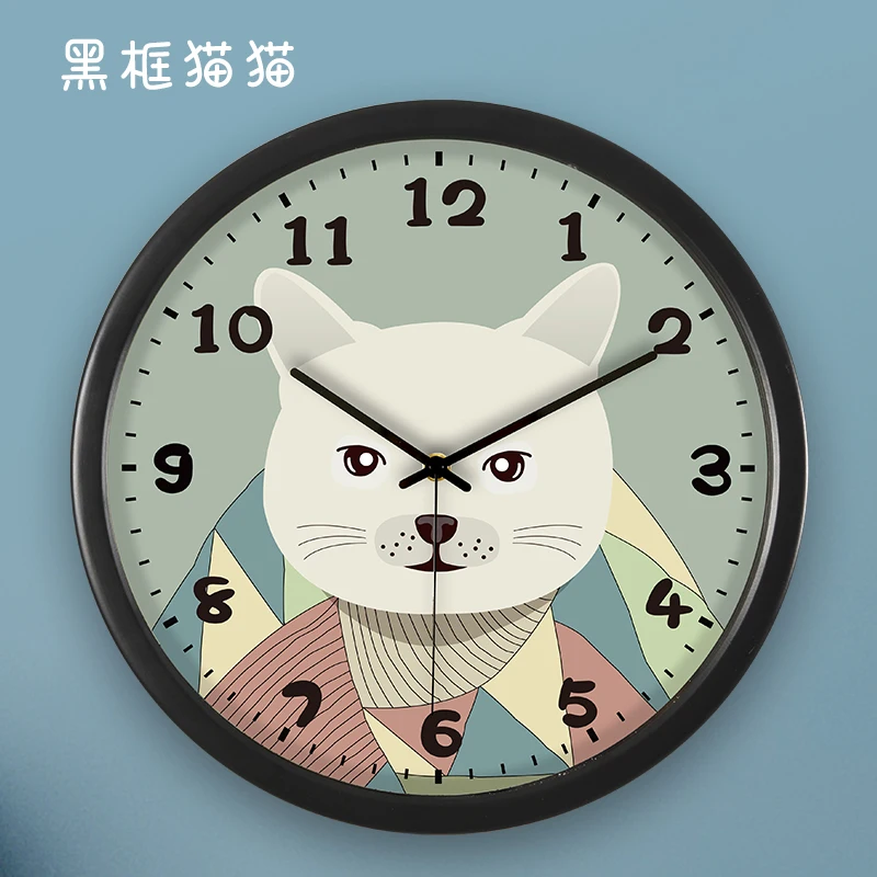 Детские настенные часы с героями мультфильмов креативные бесшумные домашние для