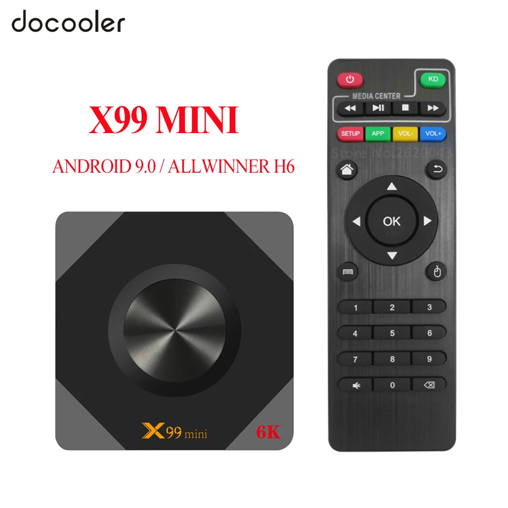 ТВ приставка X99 MINI на Android 9 0 медиаплеер Allwinner H6 UHD 4K 6K 4 Гб 32 ГБ 64 2 4G/ Wi Fi с