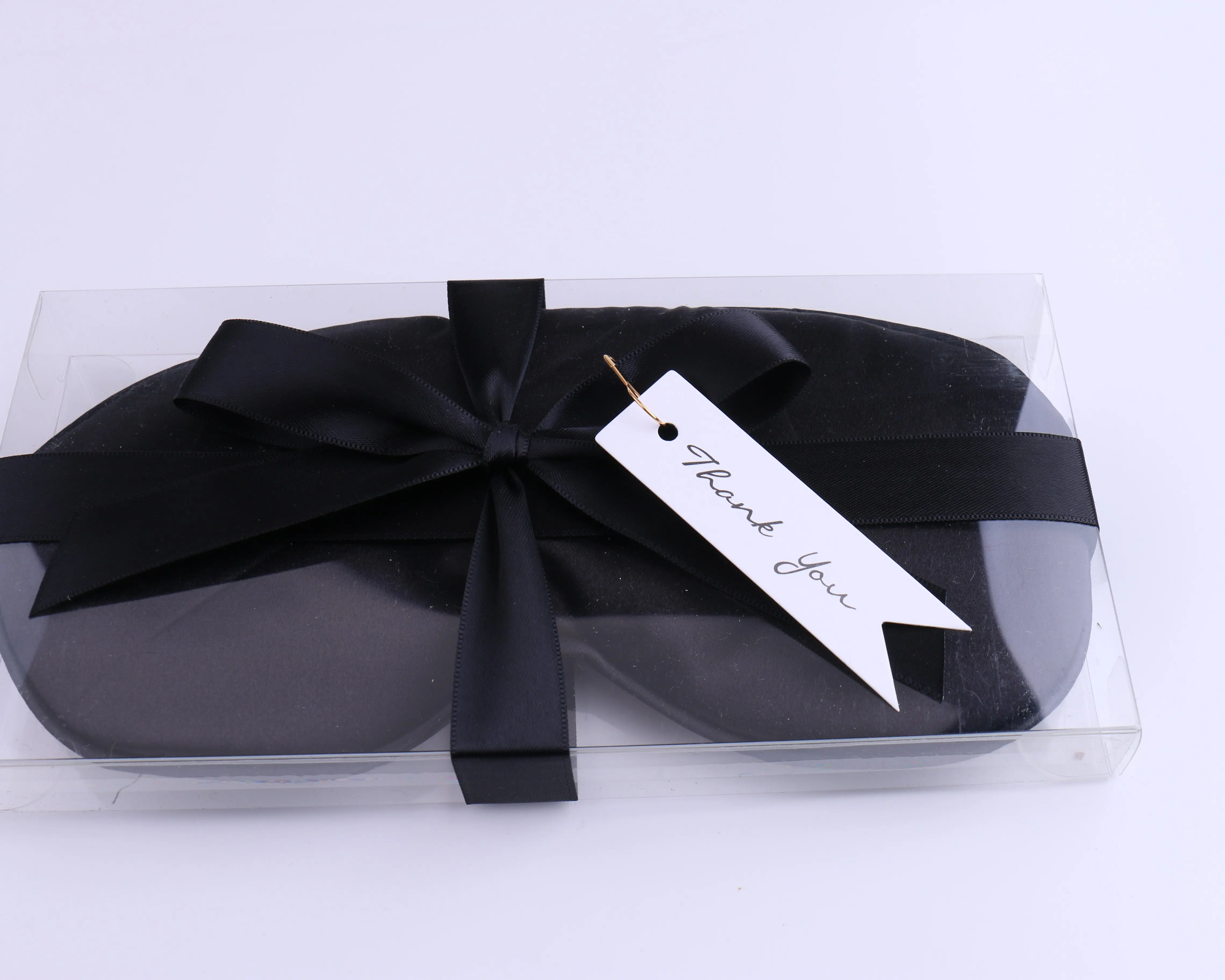 Сатиновая маска для сна с лентой в подарочной коробке надписью Thank You подружек