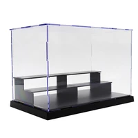 3 tier dustproof clear acrylic action figure model diy display case storage box