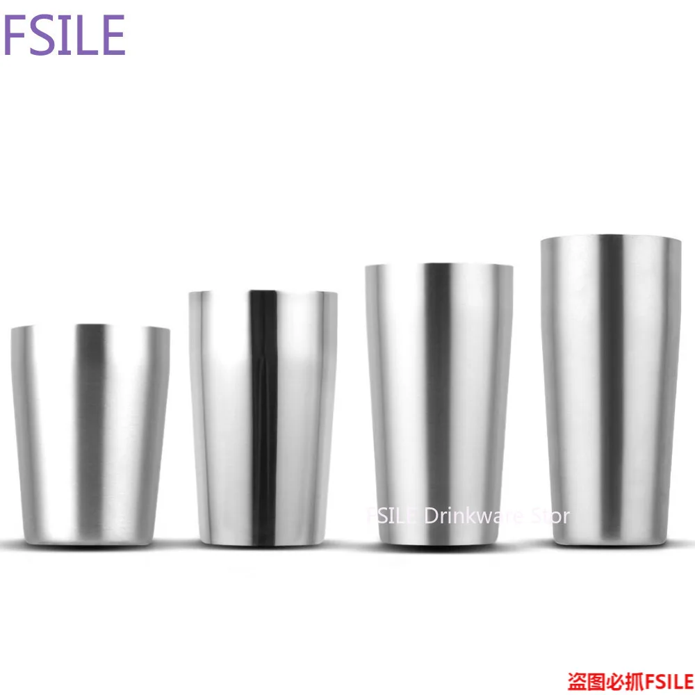 Двойной Слои Термокружка вакуумной присоской 304 Нержавеющая сталь пивная кружка