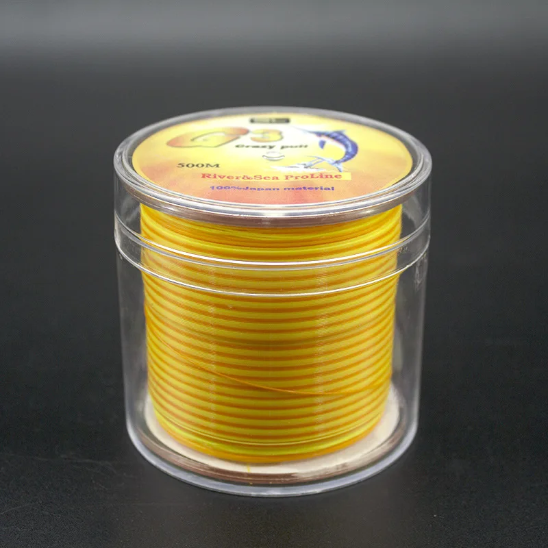 Two-Color 500 M Fishing Line Mainline Rocky Semi-Floating Lures Wear-Resistant Tension Nylon Thread | Спорт и развлечения