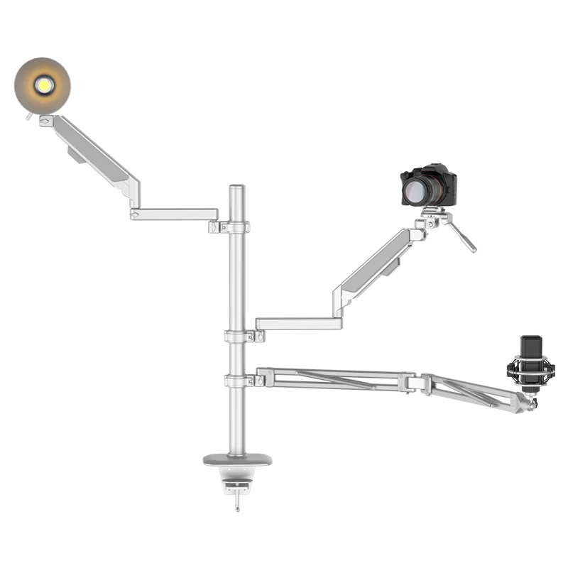 

Ulanzi FALCAM Gear Tree Home Studio Setup Desktop Set For Photographers Stand Set with Adjustable Microphone Video Light Arm