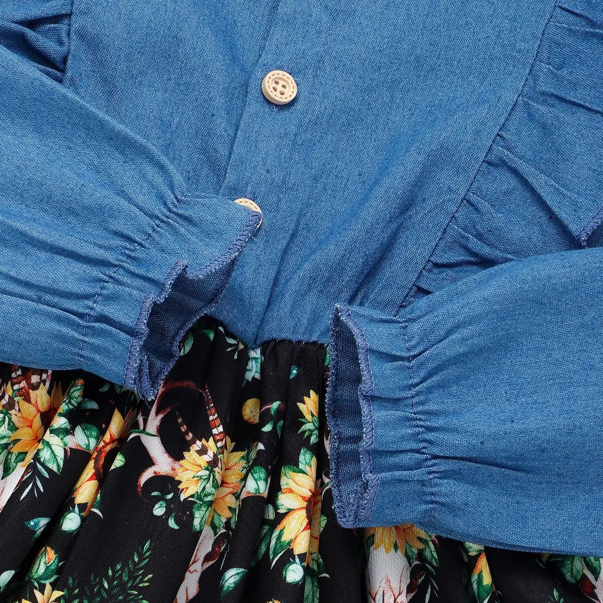 Демисезонные детские комплекты 2020 повседневное джинсовое пасхальное платье